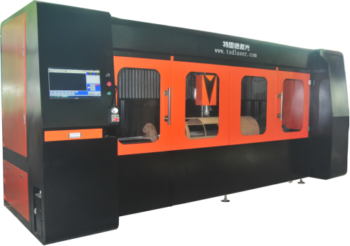 Double Heads TSD-RC300 CNC Rotary Curved Plywood Die Cutting Machine